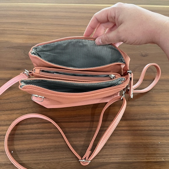 Pink purse/clutch used once. - Picture 3 of 3